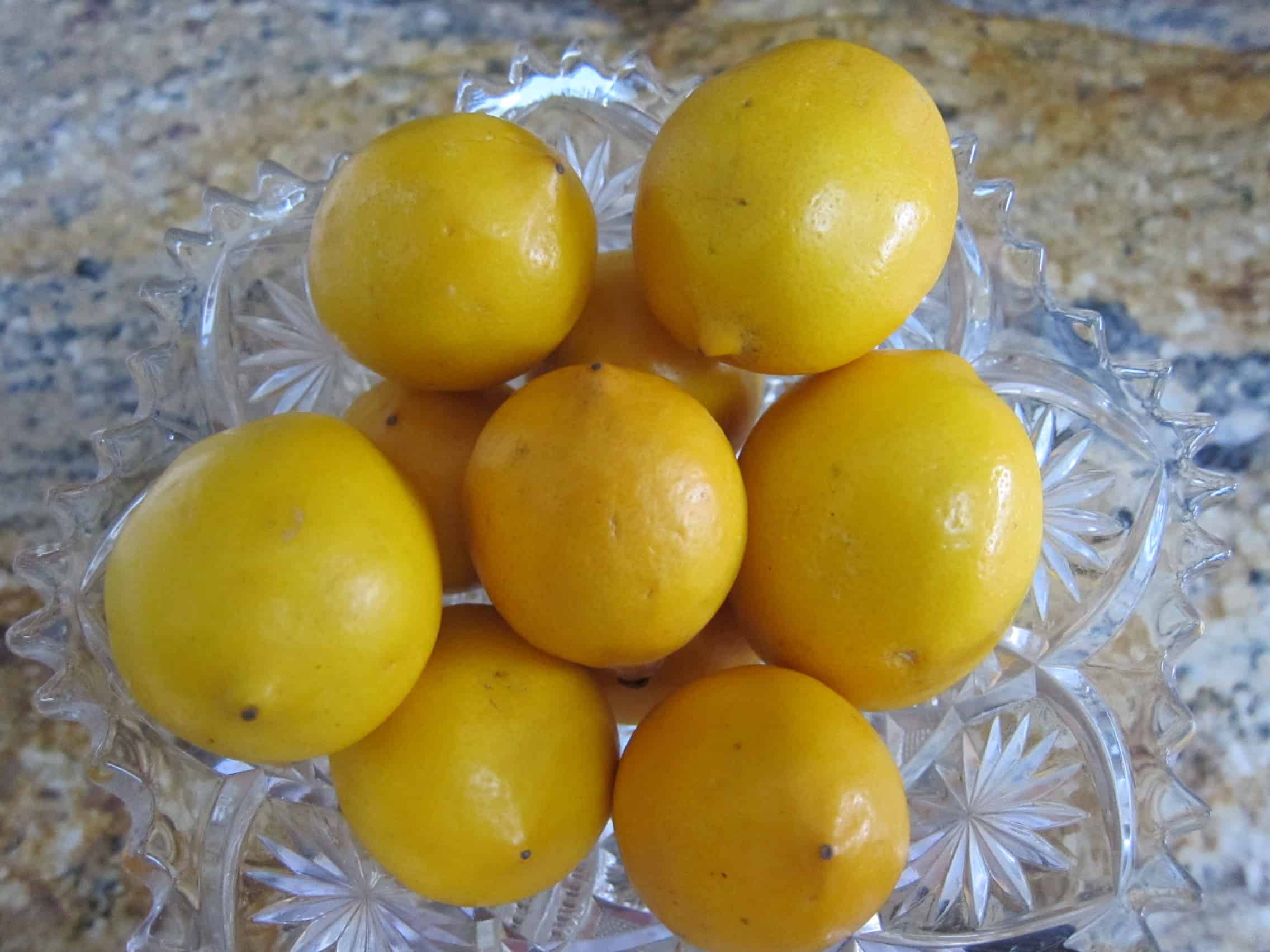  One of my favorite recipes using Meyer lemons is lemon curd.