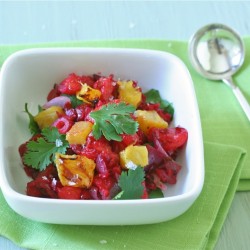 Fresh Cranberry and Roasted Pineapple Salsa