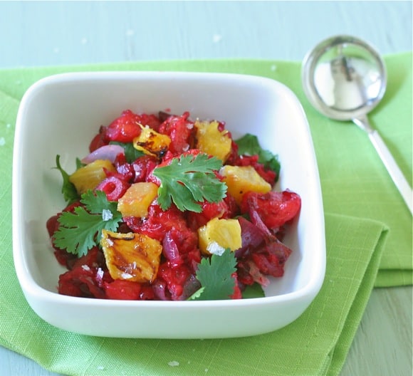 Fresh Cranberry and Roasted Pineapple Salsa