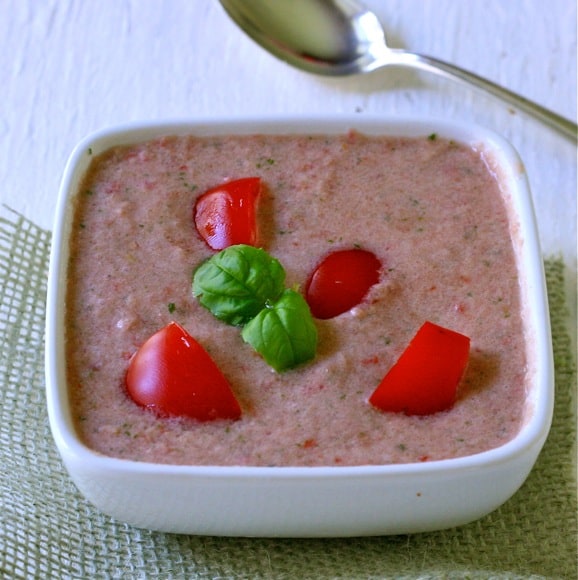 Chilled Tomato-Basil Soup