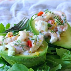 Shrimp Salad-Stuffed Avocados