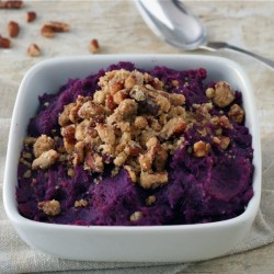 Purple Sweet Potatoes with Praline Topping