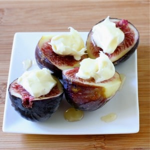 Figs with Mascarpone and Honey - Liz the Chef