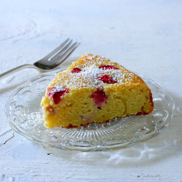 Rhubarb Ricotta Cake